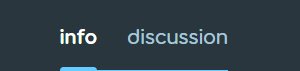 Info/Discussion tab selection