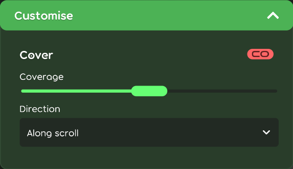 Cover customisation options in the game client