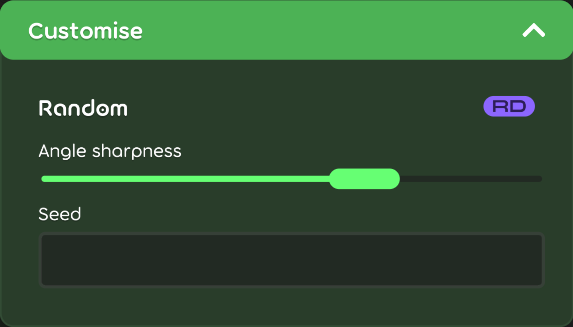 Random customisation options in the game client