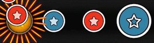 Regular and finisher notes in osu!taiko